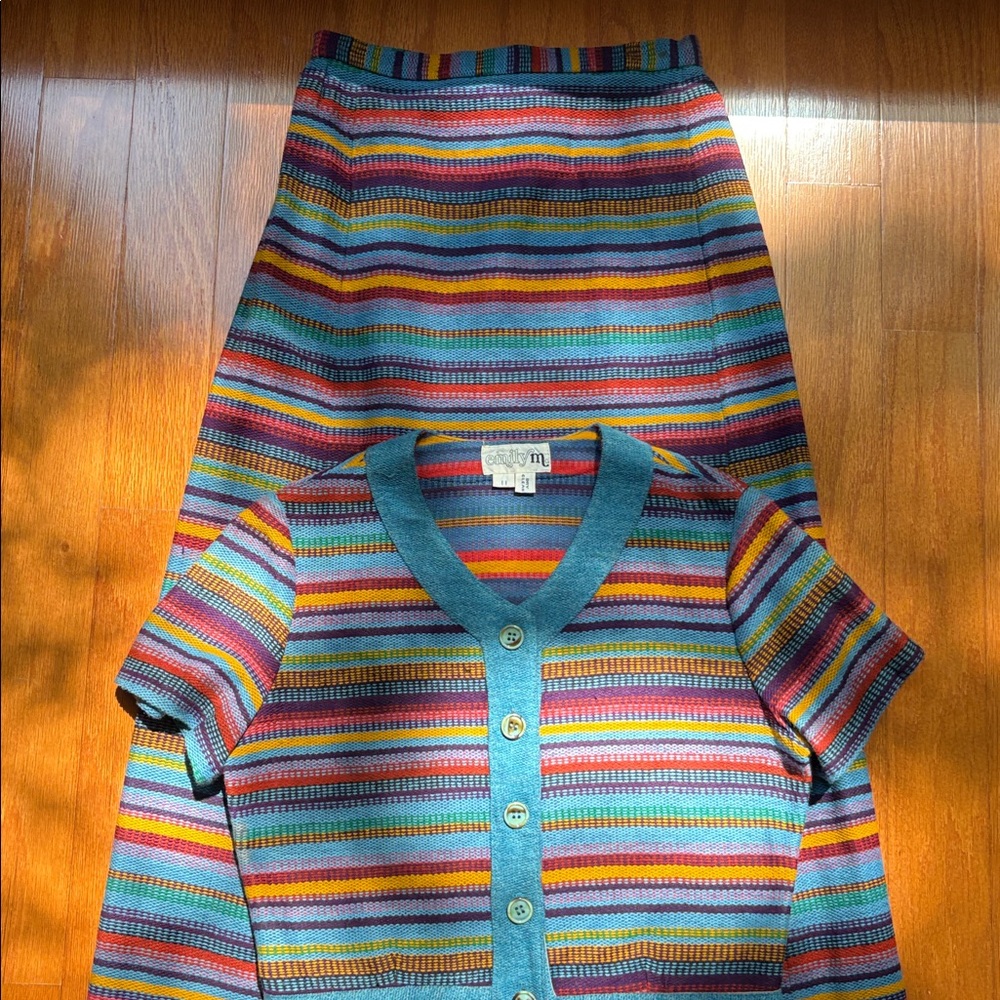 Cinco de Mayo vintage 60’s crop top and maxi skirt - Picture 3 of 12